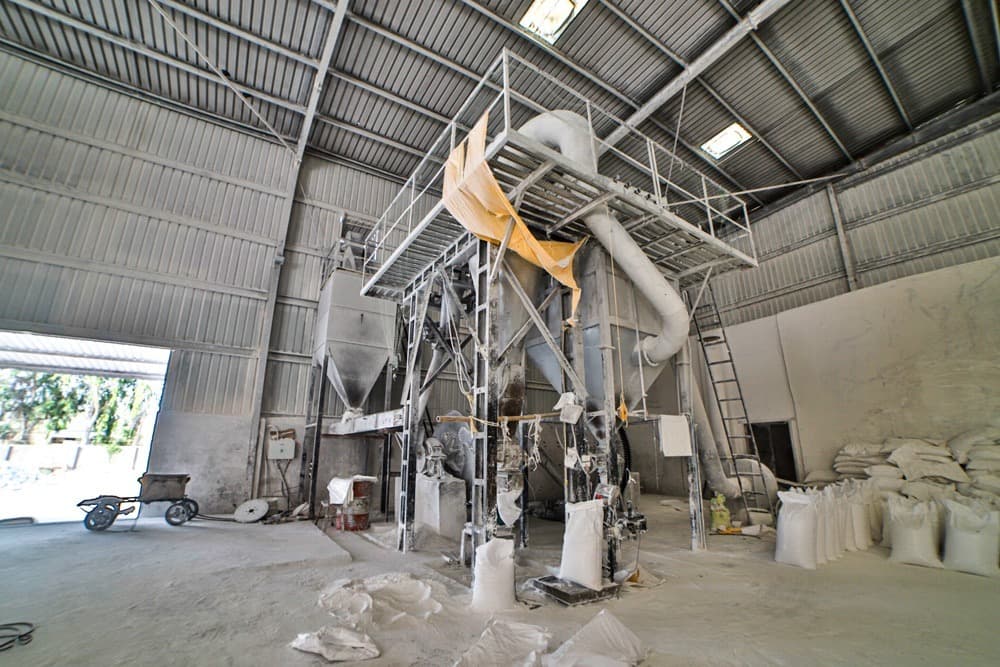 Processed minerals prepared for industrial applications